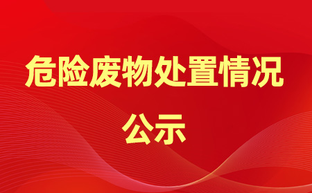 2023年危险废物产生、处置情况公示