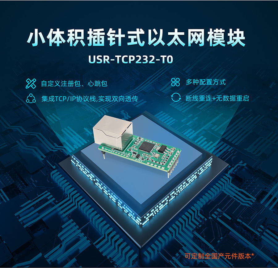 小体积插针式以太网模块